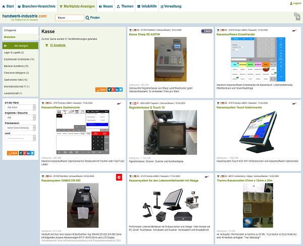 Suchergebnis zu Registrierkassen
