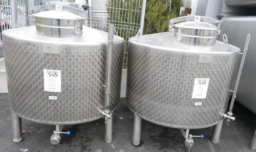Edelstahltank MÖSCHLE, rund 1150 Liter Edelstahltank