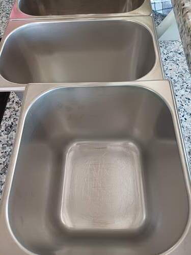 Edelstahl - Gastrobehälter für Eis, Obst und Gemüse als Gebrauchtware kaufen Gatrobehälter