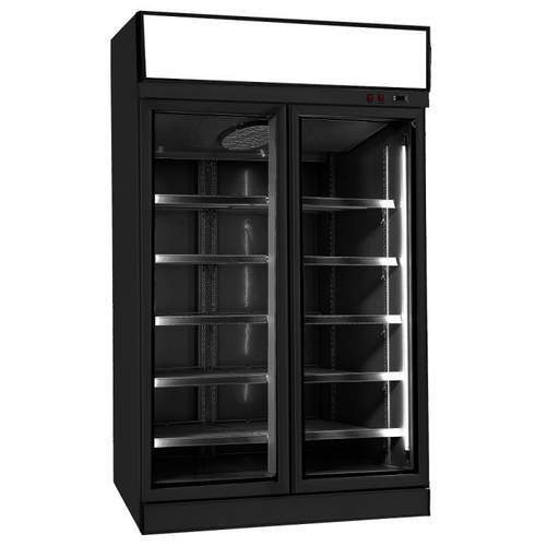 Tiefkühlschrank mit 2 Glastüren INS-1000F BL als Neuware kaufen Tiefkühlschrank