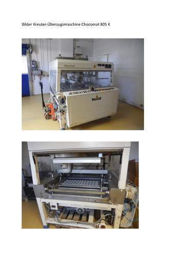 Kreuter Schokoladen Überziehmaschine Hauptbild zu Überziehmaschine
