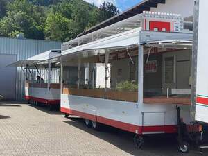 Zwei BORCO-H�HNS Verkaufsanh�nger + Mercedes LKW | TOP Zustand