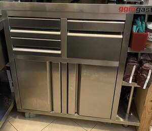 Arbeitsschrank f.Siebtr�germaschine K�chenschrank