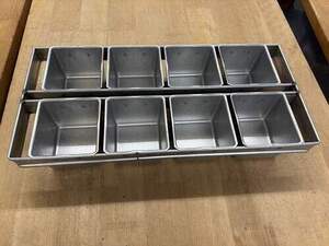 Backformen 8er-Verbund 11�11,5 cm, H�he 10 cm