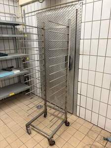 Edelstahl Blechwagen - Transportwagen 60�40 � 15 Einsch�be