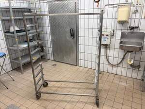 Edelstahl Brotwagen - Brotabk�hlwagen � ca. 166,5�121�41 cm