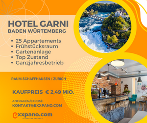 Hotel Garni 25 Zimmer an schweizer Grenze
