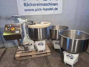 Diosna Hubkneter D 120 ausfahrbar mit 3 x Kesselwgen