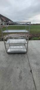 Lagerregal Edelstahl fahrbar