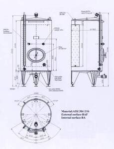 Lagertanks  auen marmoriert mit Khlmantel 1.000-10.000 Lit