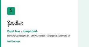 N�hrwerte berechnen und LMIV-Etiketten erstellen � Software f�r Lebensmittelbetriebe