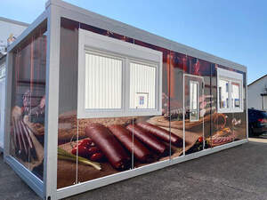 Metzgerei-Verkaufscontainer 6,5x3m