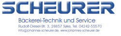 Besuche die Anzeigenübersicht von Johannes Scheurer Bäckerei-Technik und Service Logo von Johannes Scheurer Bäckerei-Technik und Service